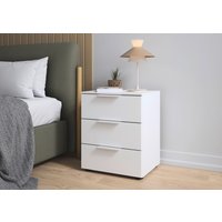 LeGer Home by Lena Gercke Nachtkommode "Nachttisch Nachtschrank Nachtkonsole SERINA eleganter Eyecatcher" mit 3 Schubkästen sowie hochwertigen Metallgriffen MADE IN GERMANY von Leger Home By Lena Gercke