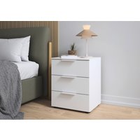 LeGer Home by Lena Gercke Nachtkommode "Nachttisch Nachtschrank Nachtkonsole SERINA eleganter Eyecatcher" mit 3 Schubkästen sowie hochwertigen Metallgriffen MADE IN GERMANY von Leger Home By Lena Gercke