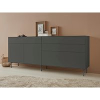 LeGer Home by Lena Gercke Sideboard "Essentials", (2 St.), Breite: 224cm, MDF lackiert, Push-to-open-Funktion von Leger Home By Lena Gercke