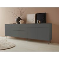 LeGer Home by Lena Gercke Sideboard "Essentials", (2 St.), Breite: 279cm, MDF lackiert, Push-to-open-Funktion von Leger Home By Lena Gercke