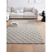 LeGer Home by Lena Gercke Teppich "Esmé, Hochflor-Teppiche, weich, Boho" rechteckig 23 mm Höhe Hoch-Tief-Struktur, Uni, Kästchen, Wohnzimmer, Schlafzimmer, Esszimmer von Leger Home By Lena Gercke