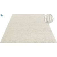 LeGer Home by Lena Gercke Wollteppich "Ainhoa, handgewebt, Wolle", rechteckig, 12 mm Höhe, einfarbig, Wolle, Handweb Teppich, Wohnzimmer, Schlafzimmer, Esszimmer von Leger Home By Lena Gercke