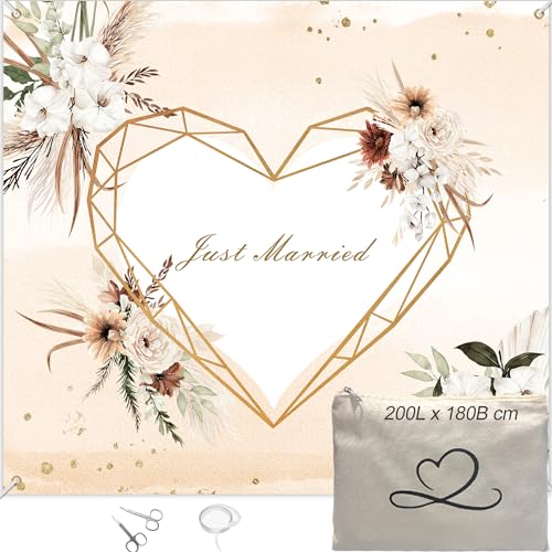 Hochzeitsgeschenke für Brautpaar, hochzeitsherz zum ausschneiden,hochzeitsdeko boho, 200x180cm hochzeitslaken,2 Scheren,Standesamt Deko, Hochzeitsspiele geschenke hochzeit Hochzeitsgeschenke für Brautpaar, hochzeitsherz zum ausschneiden,hochzeitsdeko boho, 200x180cm hochzeitslaken,2 Scheren,Standesamt Deko, Hochzeitsspiele geschenke hochzeit von Legezon