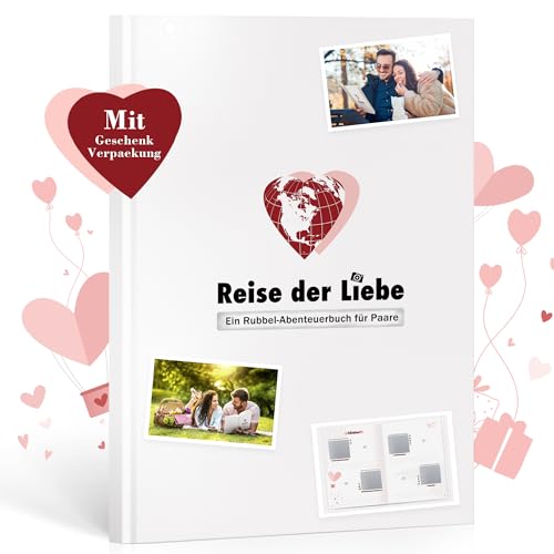 Love Challenge Buch Couple Date Book mit 40 Tolle Date Ideen für Paare zum Freirubbeln, Bucket List für Partner, Jahrestag Geschenk für ihn & sie Paar Freundin Freund zum Geburtstag, Paarzeit Fotobuch von Legezon