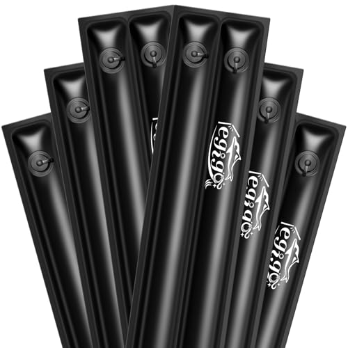 Legigo 6 Stück 2,5 m Doppelschläuche Pool-Wasserbeutel, Poolabdeckungsgewichte, Wasserschläuche für Poolabdeckung im Boden, strapazierfähig, 0,4 mm dicker, PVC-Wassergewichtbeutel, Winterschließ-Kit von Legigo