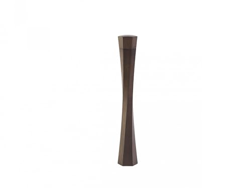 LEGNOART - TWIST - Pfeffer- oder Salzmühle XXL - Keramikmahlwerk mit Mahleinstellung, Handarbeit - H 472 Ø 73 mm - dunkel thermo Esche von Legnoart