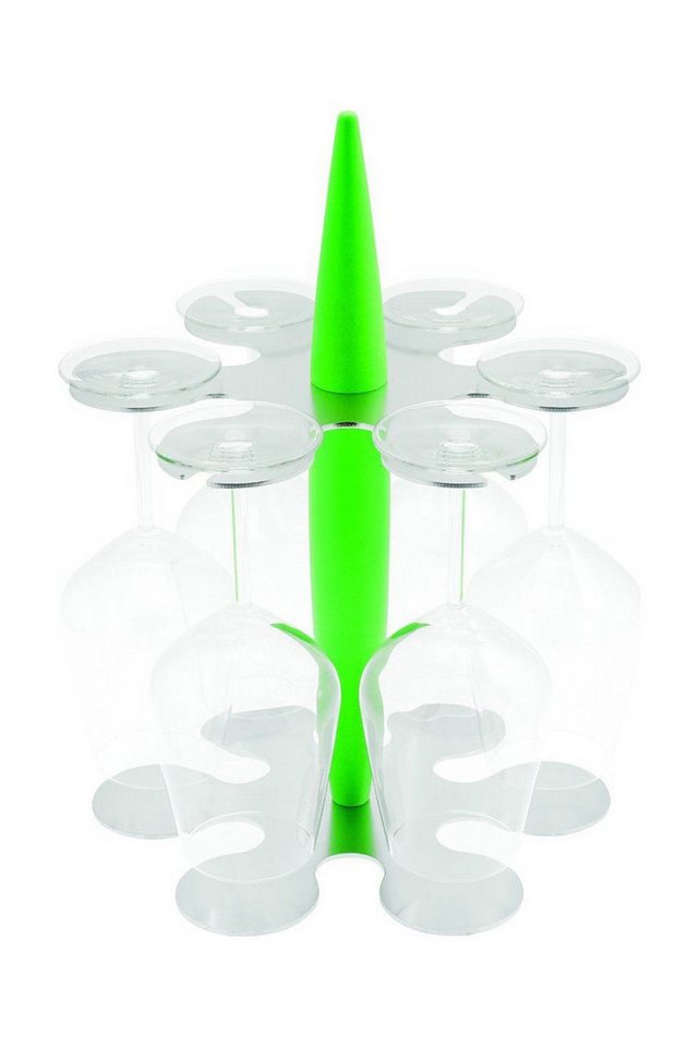 Legnoart Gläserhalter mit 6 Gläser Grün FH-1G Legnoart Gläserhalter mit 6 Gläser Grün FH-1G von Legnoart