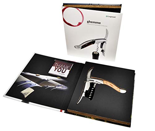 Legnoart Kellnermesser GHEMME Edelstahl mit Holzgriff und Geschenkbox WF-1 von Legnoart