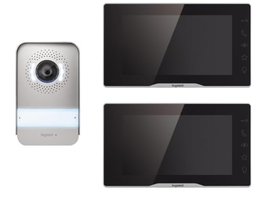 LEGRAND, EASYKIT Plus Video-Türsprechanlagen-Set mit 2-Draht-Anschluss, IP54-IK07, in der Frabe: schwarz + EASYKIT Plus Video-Innenstelle 368910 & 364220 LEGRAND, EASYKIT Plus Video-Türsprechanlagen-Set mit 2-Draht-Anschluss, IP54-IK07, in der Frabe: schwarz + EASYKIT Plus Video-Innenstelle 368910 & 364220 von Legrand