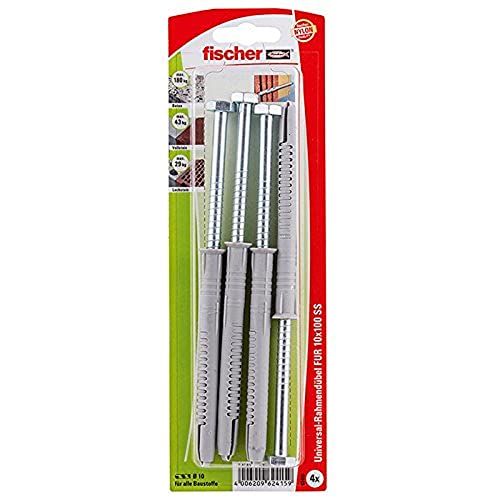 Fischer Universal Rahmendübel FUR 10X100 SS K, 4 Stück von fischer