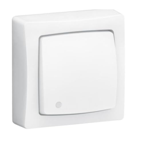 LED-Wechselschalter, komplett, Aufputz, Weiß von Legrand