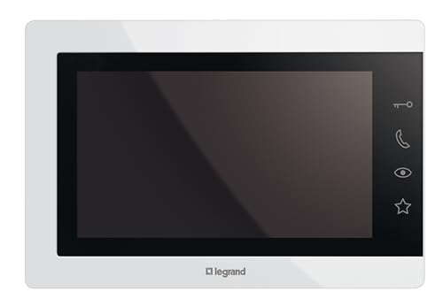 LEGRAND, EASYKIT Essential Video-Innenstelle, 7"-Hochglanz-Farbmonitor, Sensortasten, individuelle Einstellung von: Helligkeit, Lautstärke, Farbanzeige und Mikrofon, Farbe: Weiß, 363225 LEGRAND, EASYKIT Essential Video-Innenstelle, 7"-Hochglanz-Farbmonitor, Sensortasten, individuelle Einstellung von: Helligkeit, Lautstärke, Farbanzeige und Mikrofon, Farbe: Weiß, 363225 von Legrand