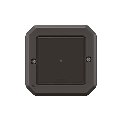 LEGRAND, Plexo New Connected-Feuchtraum-Lichtschalter, Smart-Home, Aufputz-Schalter, mit Neutralleiter, 150W, LED-kompatibel, Home+Control-App, IP55 - IK07 wasser- & stoßfest, Anthrazit, 069896L von Legrand