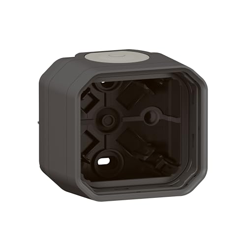 LEGRAND, Plexo New Feuchtraum Aufputzdose, Aufputzgehäuse, 2 Membranen, 1 Kabelzugang, Farbe: Anthrazit, 069601L LEGRAND, Plexo New Feuchtraum Aufputzdose, Aufputzgehäuse, 2 Membranen, 1 Kabelzugang, Farbe: Anthrazit, 069601L von Legrand