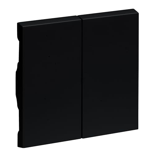 LEGRAND, SEANO Serienwippe für Serienschalter, Doppelwechselschalter und Doppeltaster, Schalterabdeckung, Wippenplatte, Farbe: Schwarz lackiert, 765308 LEGRAND, SEANO Serienwippe für Serienschalter, Doppelwechselschalter und Doppeltaster, Schalterabdeckung, Wippenplatte, Farbe: Schwarz lackiert, 765308 von Legrand