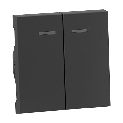 LEGRAND, SEANO Serienwippe für beleuchtete Serienschalter, Doppelwechselschalter und Doppeltaster, Schalterabdeckung, Wippenplatte, Farbe: Anthrazit lackiert, 765409 LEGRAND, SEANO Serienwippe für beleuchtete Serienschalter, Doppelwechselschalter und Doppeltaster, Schalterabdeckung, Wippenplatte, Farbe: Anthrazit lackiert, 765409 von Legrand
