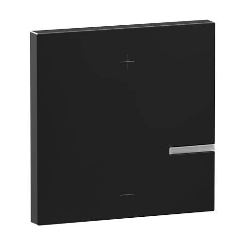 LEGRAND, SEANO Wippe für Tastdimmer, 2-Leiter-Ausführung, inkl. Beleuchtungfenster für Status-LED, Farbe: Schwarz lackiert, 765341 von Legrand