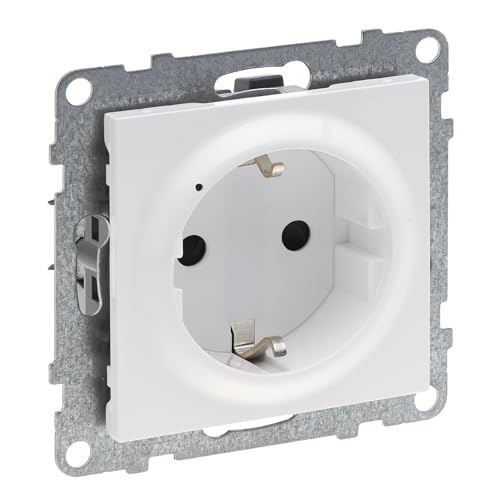 LEGRAND, SEANO with Netatmo vernetzte Steckdose, Messung des Stromverbrauchs, Schrauben oder Spreizkrallen, automatische Steckklemmen, LED-Anzeige, Smart Home, 16 A, 3680 W, Farbe: Ultraweiß, 765640 von Legrand
