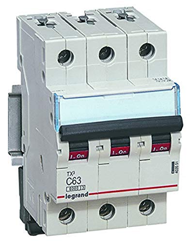 LEGRAND, TX3 Leitungsschutzschalter, 3-polig, 32 A, B-Charakteristik, 400 VAC, 6 kA, nach EN 60898-1, EN 60947-2, VDE 0641-11, 403405 von Legrand