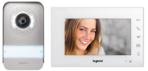 LEGRAND, Wi-Fi Video-Türsprechanlagen-Set, 2-Draht-Anschl., 7"-Hochglanz-Farbmonitor & Weitwinkelkamera, Smartphone-Anbindung, Steuerung p. App, 1-/2-Familienhaus, Reiheneinbau-Netzgerät, weiß, 360915 LEGRAND, Wi-Fi Video-Türsprechanlagen-Set, 2-Draht-Anschl., 7"-Hochglanz-Farbmonitor & Weitwinkelkamera, Smartphone-Anbindung, Steuerung p. App, 1-/2-Familienhaus, Reiheneinbau-Netzgerät, weiß, 360915 von Legrand