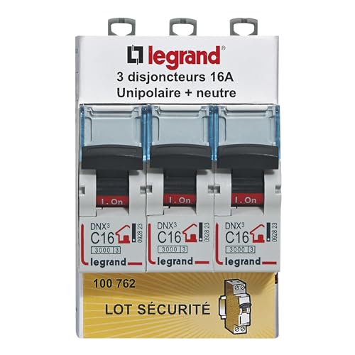 LEGRAND 3 Stück DNX³ 16 A Leitungsschutzschalter, sofortige Anzeige des defekten Stromkreises, hohe Ankunft und niedriger Ausgang durch Schraubklemmen, Stromversorgung über Kamm oder Kabel LEGRAND 3 Stück DNX³ 16 A Leitungsschutzschalter, sofortige Anzeige des defekten Stromkreises, hohe Ankunft und niedriger Ausgang durch Schraubklemmen, Stromversorgung über Kamm oder Kabel von Legrand