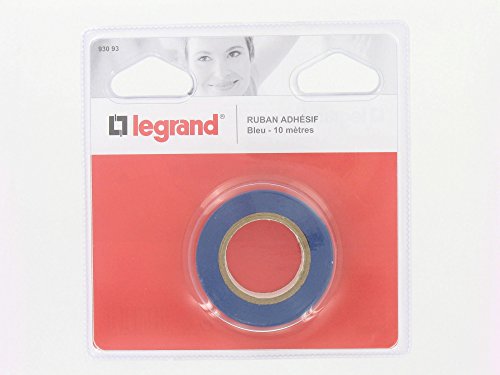 LEGRAND, PVC-Isolierband, Kennzeichung von Leitungen/Anschlüssen, 15 mm x 10 m, Farbe: Blau, 093093 von Legrand