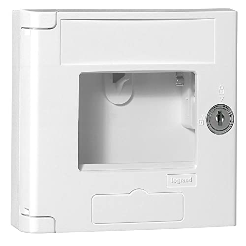 LEGRAND, Sicherheitskasten, inklusive eingebautem Schloss zum Abschließen des Schlüsselkasten & Signalkontakt, 3 Vorprägungen für Leitungseinführung, Aufputz, Polycarbonat, IP44, IK07, Weiß, 038056 LEGRAND, Sicherheitskasten, inklusive eingebautem Schloss zum Abschließen des Schlüsselkasten & Signalkontakt, 3 Vorprägungen für Leitungseinführung, Aufputz, Polycarbonat, IP44, IK07, Weiß, 038056 von Legrand