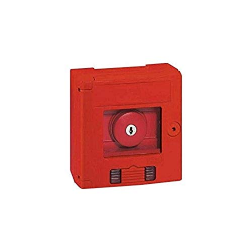 LEGRAND, Sicherheitskasten (rot) IP 44 - IK 07 mit Pilz-Schlüsseltaster und LED-Leuchtmelder , 038009 von Legrand