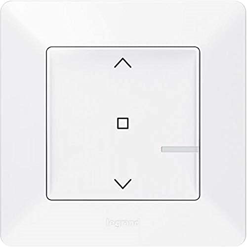 LEGRAND, Valena Life with Netatmo Funk-Wandsender Rollladen, Ansteuerung von Funk-Rollladenschaltern, lokale Steuerung oder per App oder Sprachassistent (Alexa, Siri, ..), inkl. Batterie, 752191 von Legrand