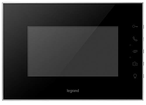 LEGRAND, Video-Innenstelle mit 7 Zoll Hochglanz-Farbbildschirm zur Erweiterung des 7 Zoll Videokits (369220) zum 2-Familienhaus, 369225 von Legrand