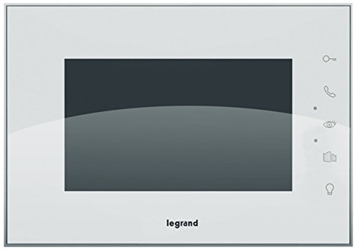 LEGRAND, Video-Innenstelle mit 7 Zoll Hochglanz-Farbbildschirm zur Erweiterung des 7 Zoll Videokits (369220) zum 2-Familienhaus, 369235 von Legrand