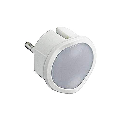 Legrand, dimmbares LED-Steckdosen-Nachtlicht mit integriertem Dämmerungssensor, schaltet Lampe bei Dunkelheit automatisch ein, 050676 von Legrand