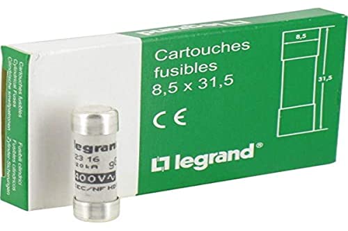Legrand 013304 Zylindersicherung 4A 500 V/AC 1St. von Legrand