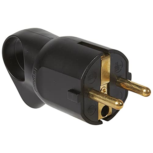 Legrand 050328 STECKER MIT ABZUG SCHWARZ von Legrand