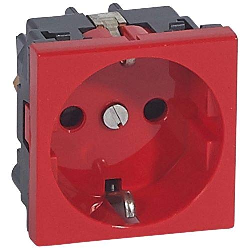Legrand 077220 Schuko-Steckdose, 2 Module, Rot Legrand 077220 Schuko-Steckdose, 2 Module, Rot von Legrand