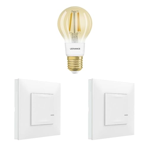 Legrand 199222 - Erweiterungspack Valena Next mit Netatmo: 2 kabellose Beleuchtungsbefehle + 1 x E27 Vintage/Weiß von Legrand