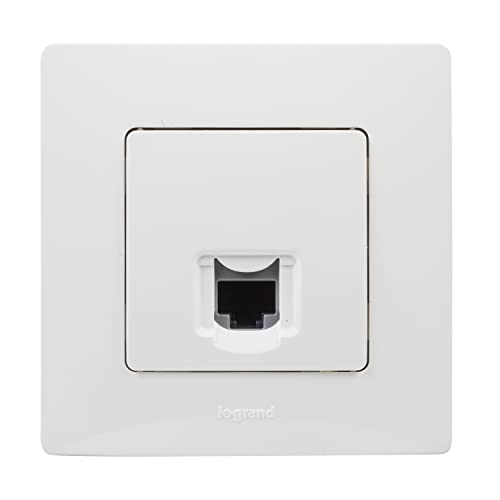 Legrand 396444 Datendose RJ45 Kategorie 5, Serie Niloé Monoblock, kompletter Mechanismus, Weiß von Legrand