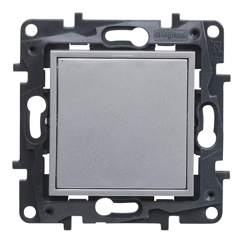 Legrand 398307 Blindabdeckung für Unterputzinstallation, Serie Niloé Step, Farbe Aluminium von Legrand