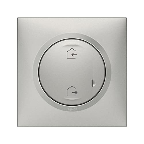 Legrand 600185 Start-/Steuerkontrolle für angeschlossene Installation Dooxie mit Netatmo mit Platte – Effekt Aluminium – 600185 von Legrand