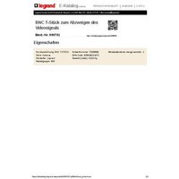 Legrand 999701 BNC T-Verteiler Legrand 999701 BNC T-Verteiler von LEGRAND
