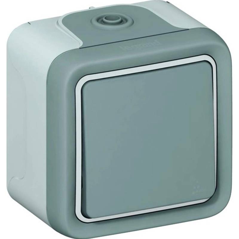 Legrand Aufputz-Feuchtraum Wechselschalter Plexo55 Grau von LEGRAND