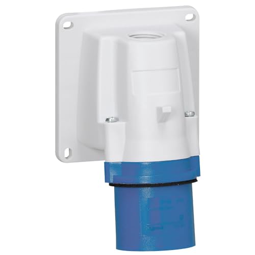 Legrand P 17 Tempra Pro Leistungssteckverbinder Stecker Blau 2P+E, 250 V / 16A IP44, Packung a 5 Stück Legrand P 17 Tempra Pro Leistungssteckverbinder Stecker Blau 2P+E, 250 V / 16A IP44, Packung a 5 Stück von Legrand