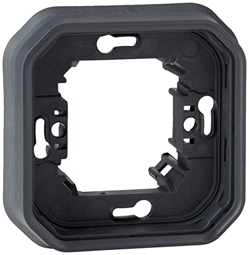 Legrand - Halterung für wasserdichte Platte 1 Fach Plexo für Unterputzmontage von kompostierbaren Mechanismen - Anthrazit Legrand - Halterung für wasserdichte Platte 1 Fach Plexo für Unterputzmontage von kompostierbaren Mechanismen - Anthrazit von Legrand