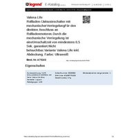 Legrand Jalousie-Schalter/-Taster Valena Life Allure Weiß A75102 von LEGRAND