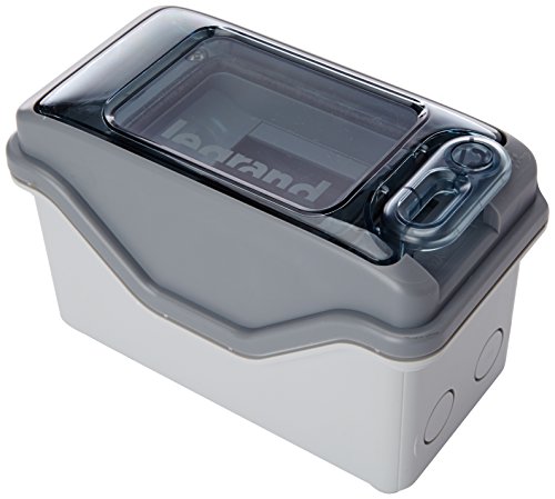 Legrand LEG01902-E-Steckdose, 2 Module: 1 Modul mit Bits mit Hämmern, direkt IP 65, ik 09, grau von Legrand