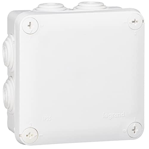 Legrand LEG94520 Abzweigdose quadratisch Verschluss 1/4-Drehung 100 x 100 mm weiß von Legrand