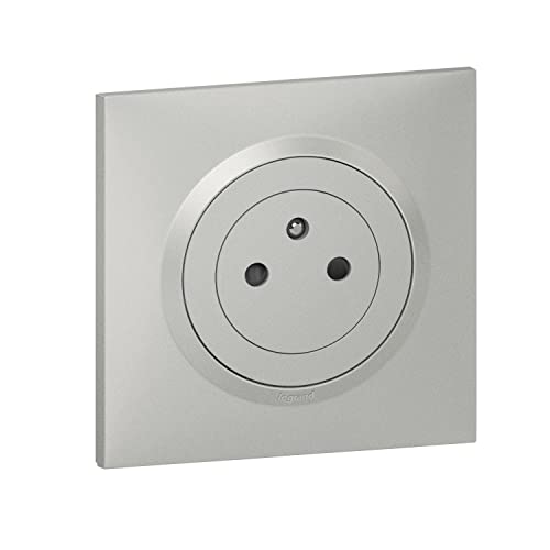 Legrand LEG95035 2P Aluminium CPT Dooxie Aufputz Steckdose mit Erde Aluminium von Legrand