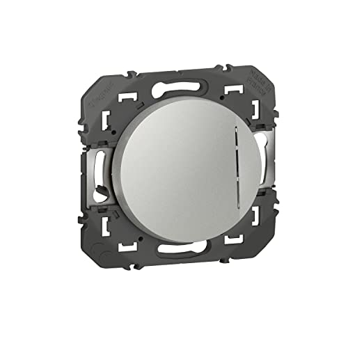 Legrand LEG95232 VV 10 A LUM Compo Dooxie Schalter oder Wechselschalter mit Kontrollleuchte Aluminium von Legrand