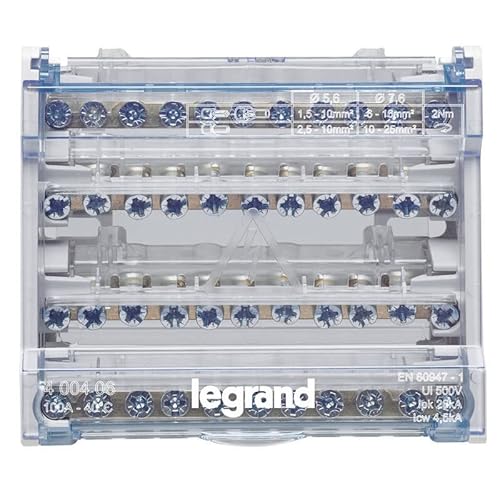 Legrand Modular-Verteiler 4P 100A 6 Module 10 Startvorgänge von Legrand