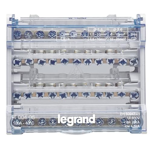 Legrand Modular-Verteiler 4P 100A 6 Module 10 Startvorgänge Legrand Modular-Verteiler 4P 100A 6 Module 10 Startvorgänge von Legrand